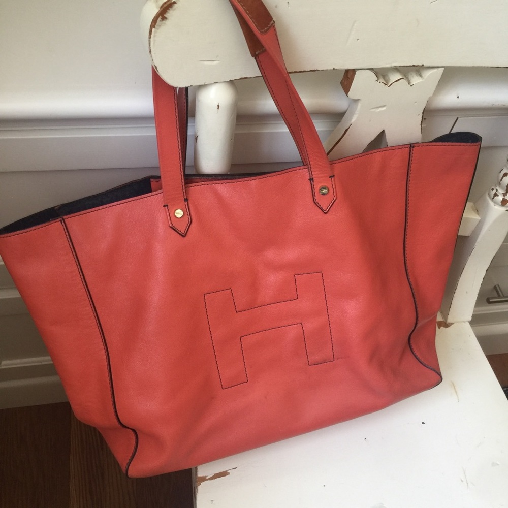 Hunter Italian Leather Tote Bag